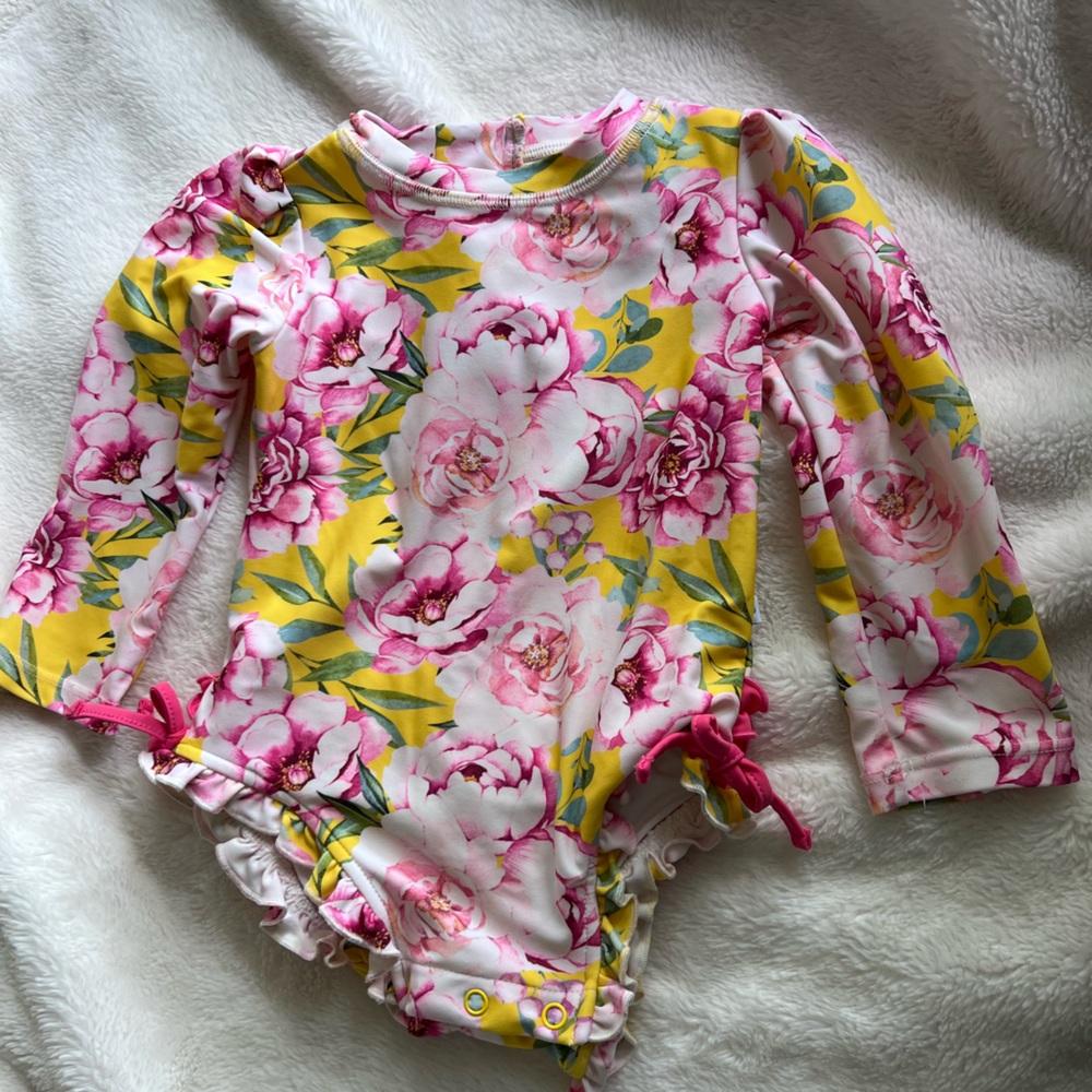 Posh Peanut floral swimsuit.